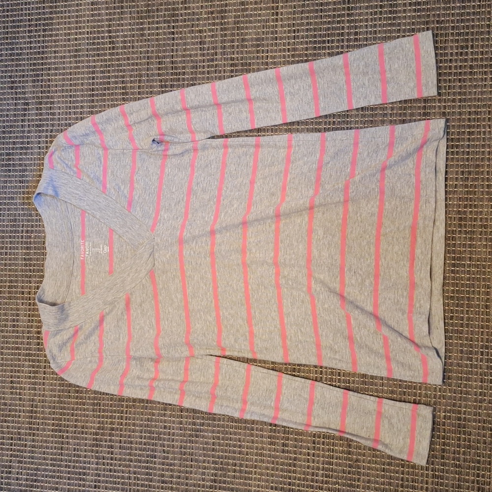Long Sleeve Striped Gap Shirt